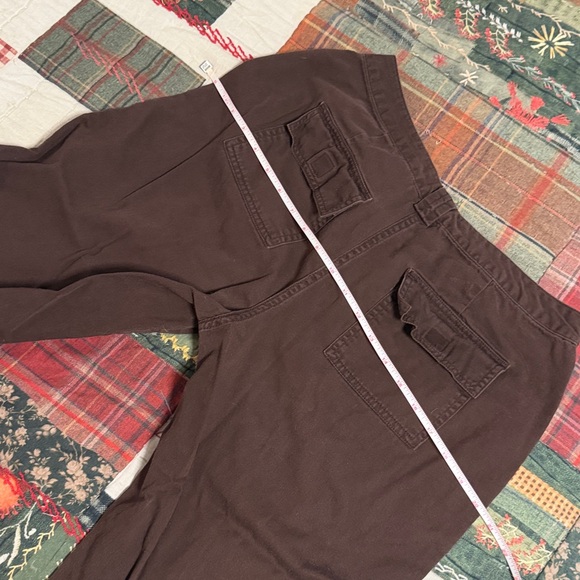 JM Collection Petite Dark Brown Cotton Pants cropped - Picture 8 of 8